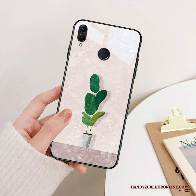 Custodia Redmi Note 7 Cartone Animato Nuovo Specchio, Cover Redmi Note 7 Creativo Net Red Verde