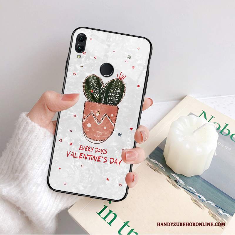 Custodia Redmi Note 7 Cartone Animato Nuovo Specchio, Cover Redmi Note 7 Creativo Net Red Verde