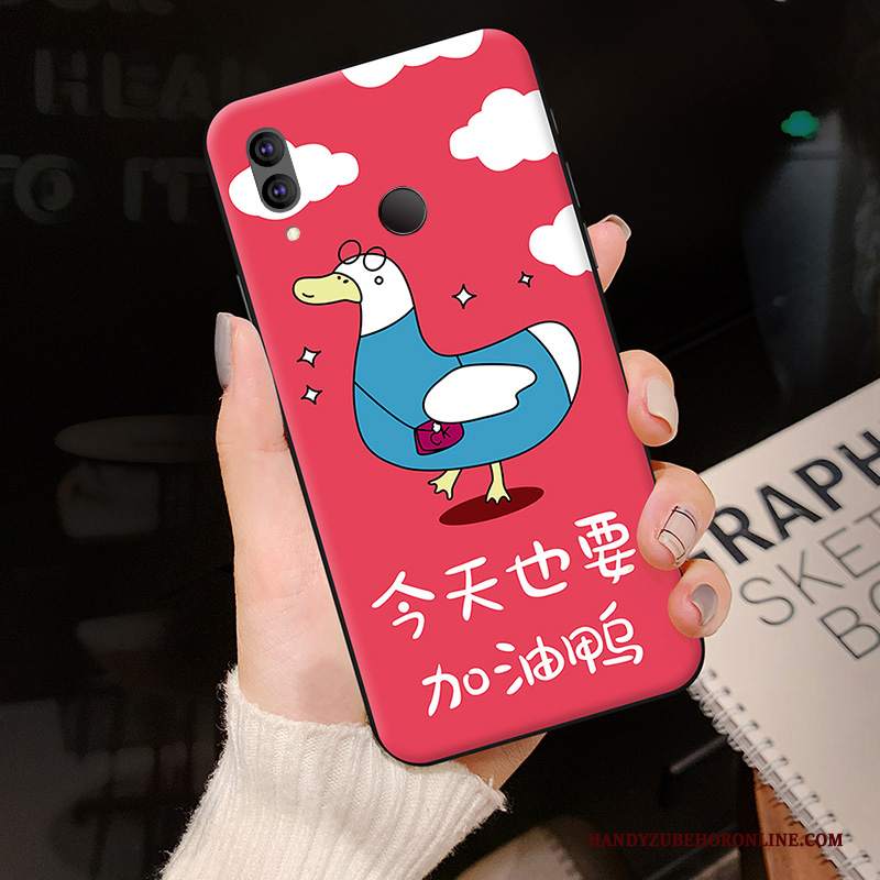 Custodia Redmi Note 7 Cartone Animato Rosso Piccola, Cover Redmi Note 7 Silicone Telefono Bello