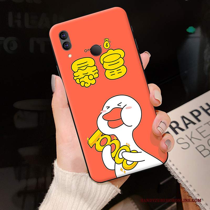 Custodia Redmi Note 7 Cartone Animato Rosso Piccola, Cover Redmi Note 7 Silicone Telefono Bello