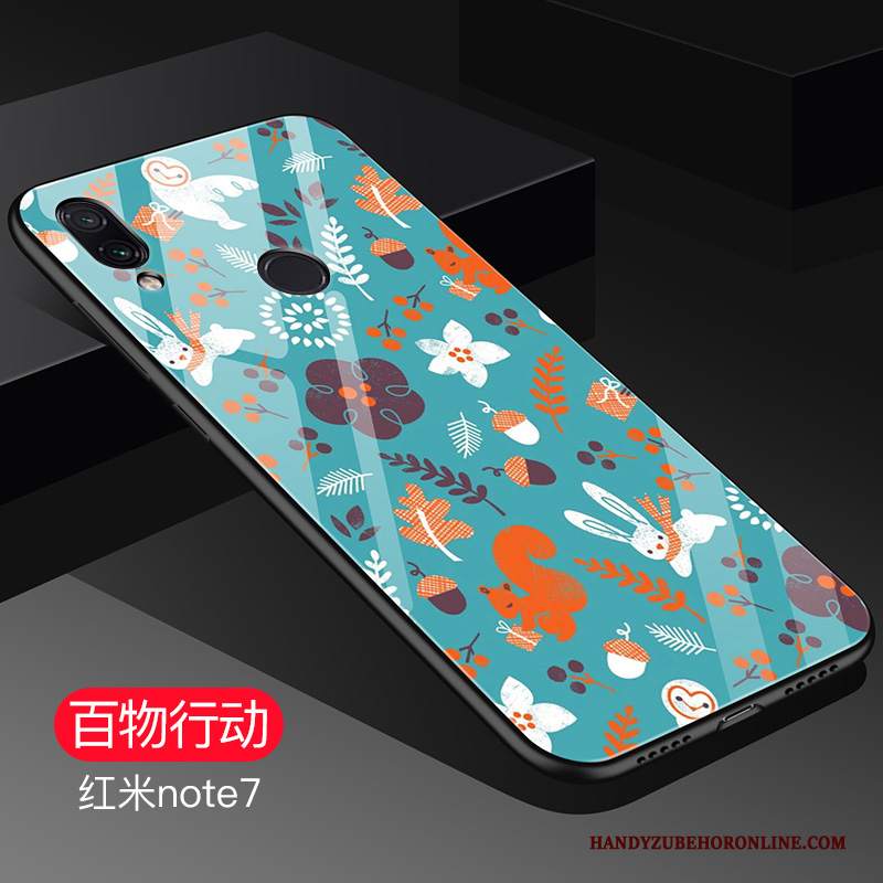 Custodia Redmi Note 7 Creativo Tutto Incluso Piccola, Cover Redmi Note 7 Silicone Rosso Di Personalità