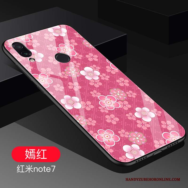 Custodia Redmi Note 7 Creativo Tutto Incluso Piccola, Cover Redmi Note 7 Silicone Rosso Di Personalità