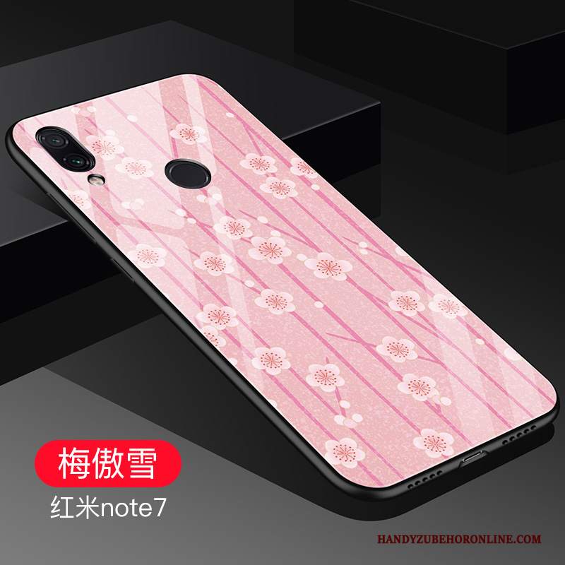 Custodia Redmi Note 7 Creativo Tutto Incluso Piccola, Cover Redmi Note 7 Silicone Rosso Di Personalità