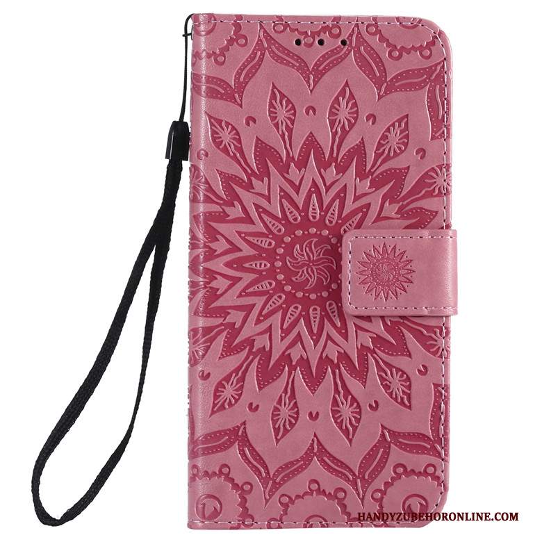 Custodia Redmi Note 7 Folio Rosa Piccola, Cover Redmi Note 7 Silicone Tutto Incluso Rosso