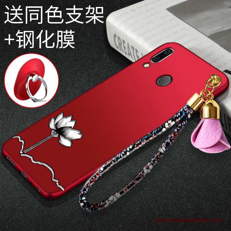 Custodia Redmi Note 7 Moda Nuovo Rosso, Cover Redmi Note 7 Silicone Semplici Morbido