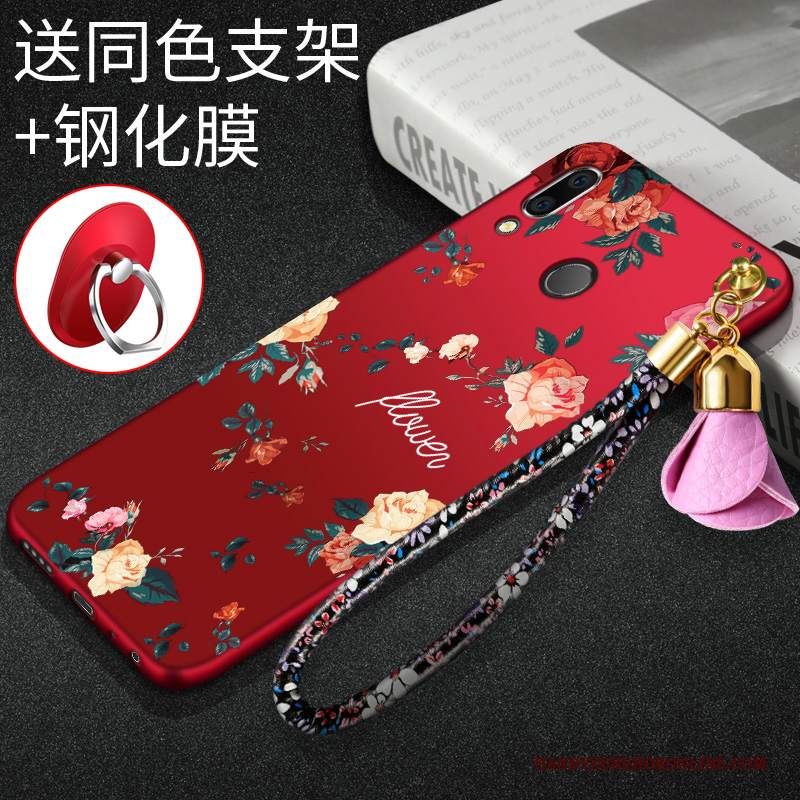 Custodia Redmi Note 7 Moda Nuovo Rosso, Cover Redmi Note 7 Silicone Semplici Morbido