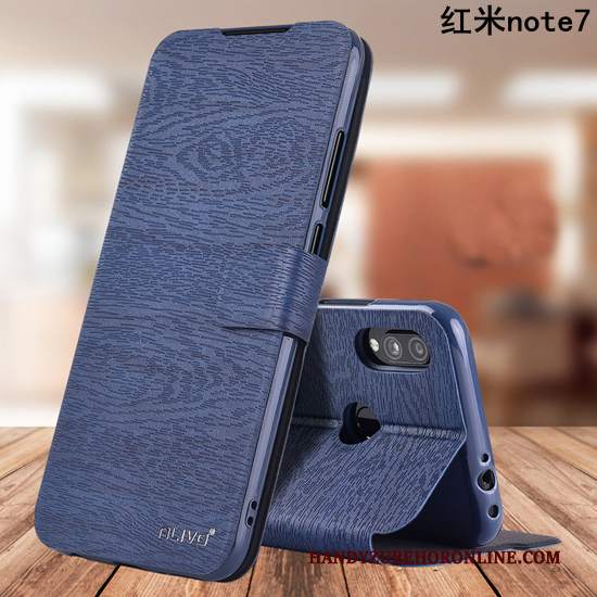 Custodia Redmi Note 7 Pelle Affari Morbido, Cover Redmi Note 7 Protezione Tutto Incluso Oro