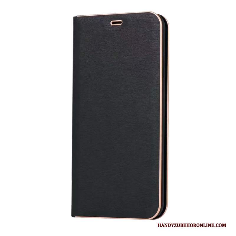 Custodia Redmi Note 7 Protezione Semplici Blu Scuro, Cover Redmi Note 7 Folio Anti-cadutatelefono