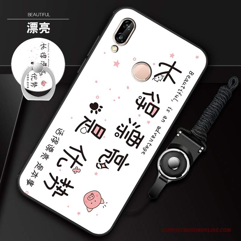 Custodia Redmi Note 7 Silicone Pellicola Protettiva Tempra, Cover Redmi Note 7 Moda Piccola Ornamenti Appesi