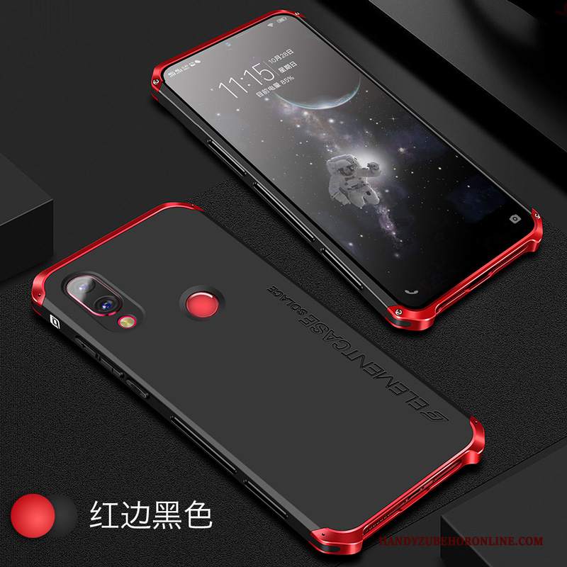 Custodia Redmi Note 7 Silicone Rosso Piccola, Cover Redmi Note 7 Protezione Telaio Anti-caduta