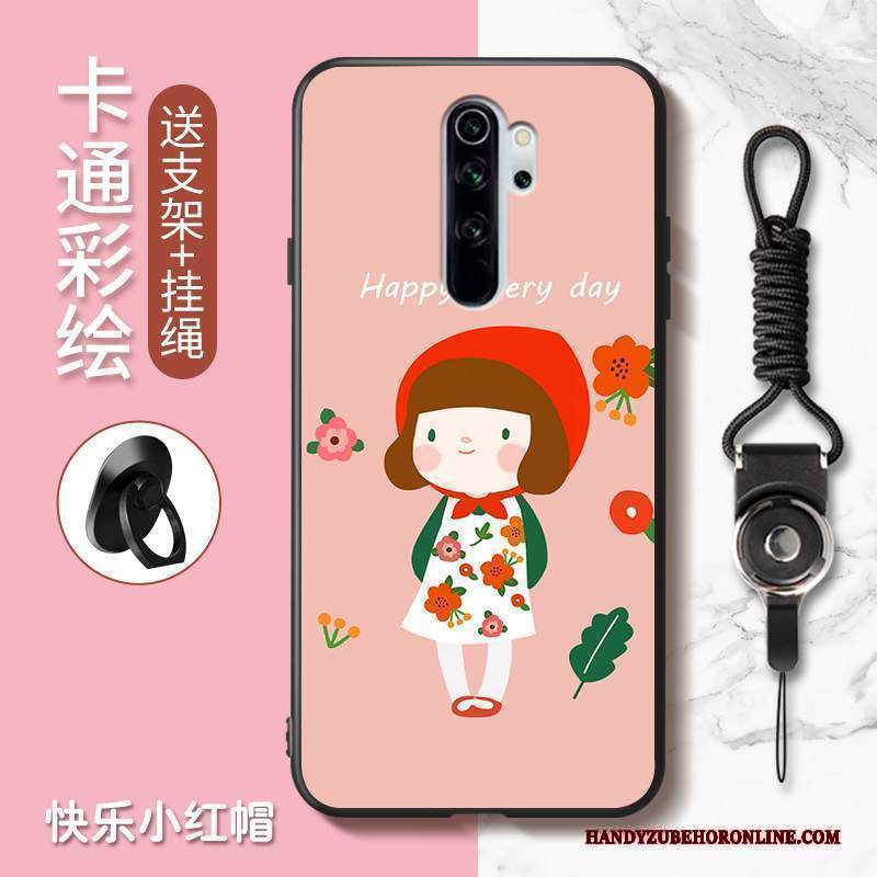 Custodia Redmi Note 8 Pro Cartone Animato Bellotelefono, Cover Redmi Note 8 Pro Rosso Anti-caduta