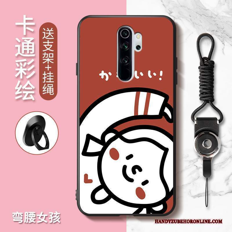 Custodia Redmi Note 8 Pro Cartone Animato Bellotelefono, Cover Redmi Note 8 Pro Rosso Anti-caduta