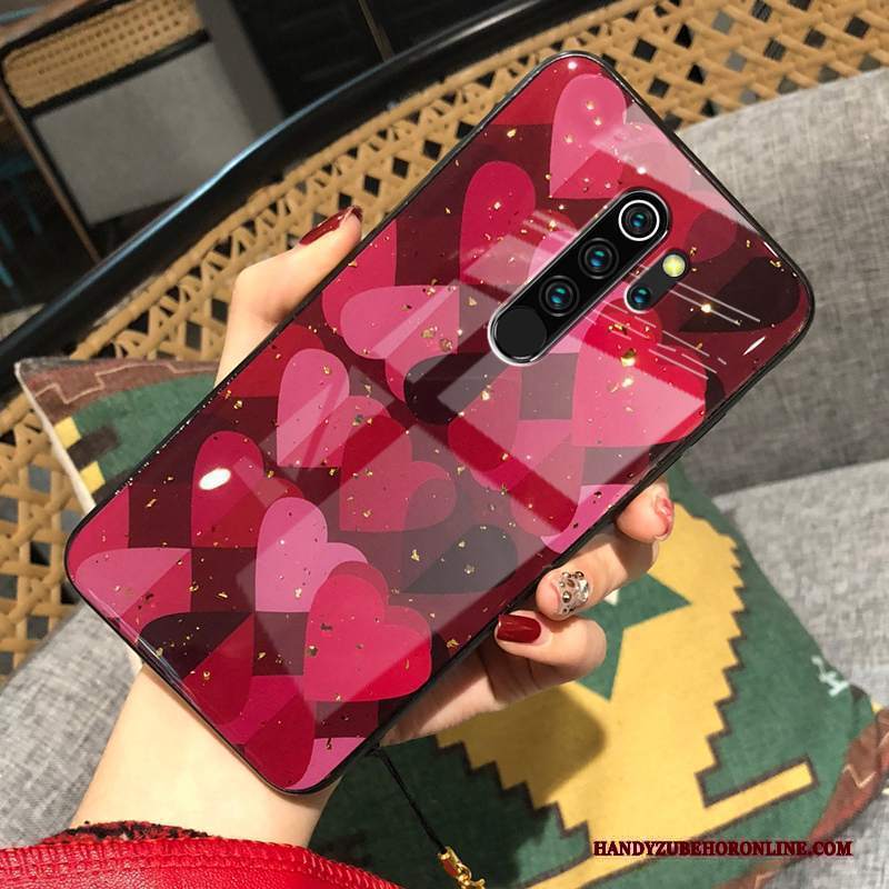 Custodia Redmi Note 8 Pro Creativo Telefono Supporto, Cover Redmi Note 8 Pro Silicone Rosso Tendenza