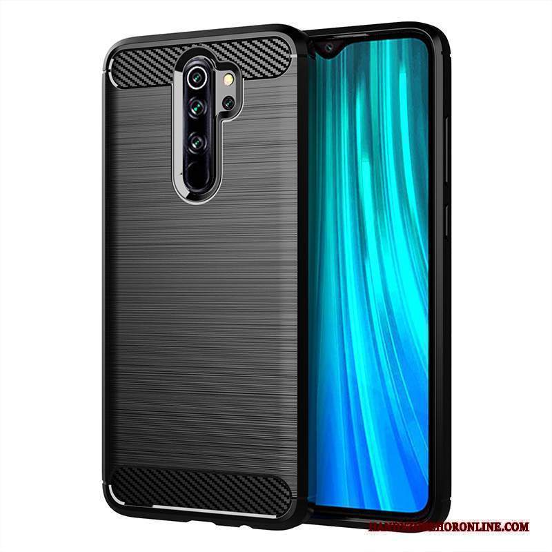 Custodia Redmi Note 8 Pro Protezione Coperchio Posteriore Nero, Cover Redmi Note 8 Pro Telefono Traspirante