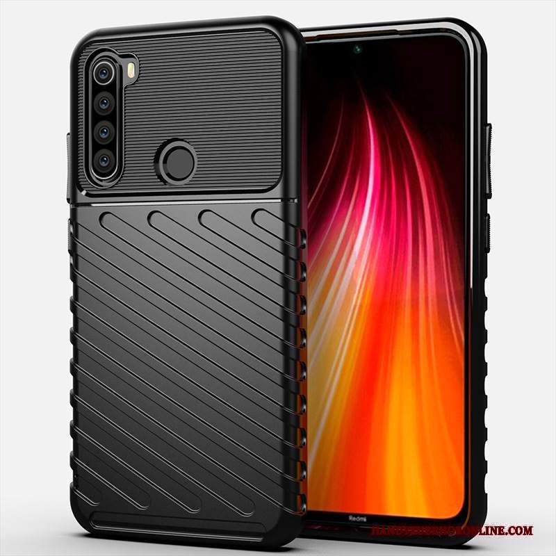 Custodia Redmi Note 8t Anti-caduta Rosso, Cover Redmi Note 8t Telefono Nero