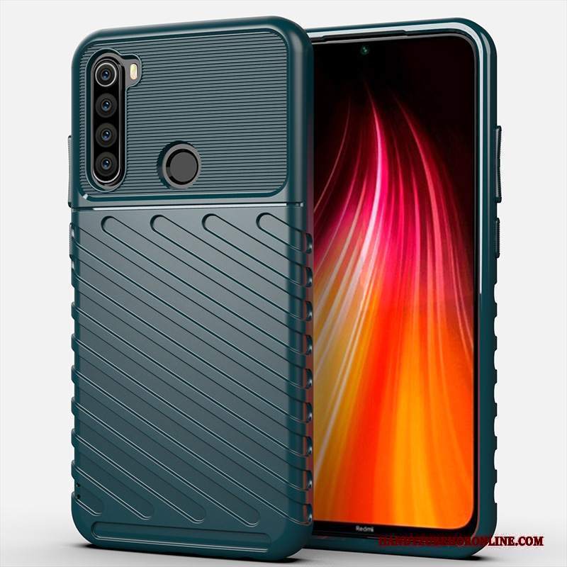 Custodia Redmi Note 8t Anti-caduta Rosso, Cover Redmi Note 8t Telefono Nero