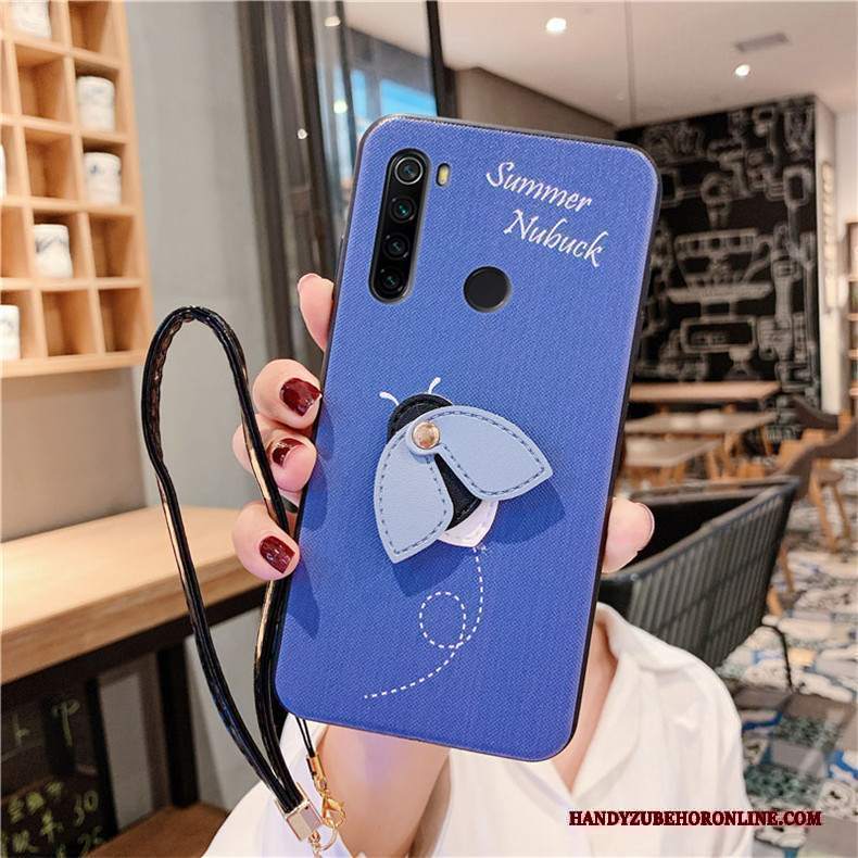 Custodia Redmi Note 8t Creativo Piccola Blu, Cover Redmi Note 8t Protezione Anti-caduta Morbido