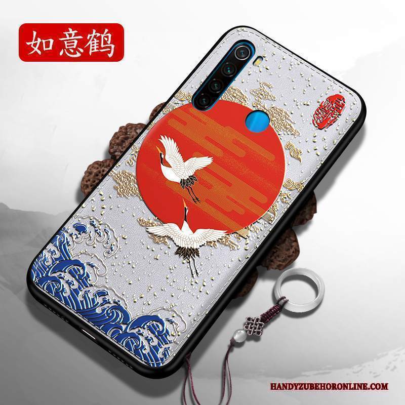 Custodia Redmi Note 8t Creativo Stile Cinese Pellicola Protettiva, Cover Redmi Note 8t Silicone Ring Nuovo