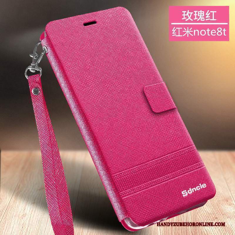 Custodia Redmi Note 8t Folio Morbidotelefono, Cover Redmi Note 8t Pelle Tempra Ornamenti Appesi