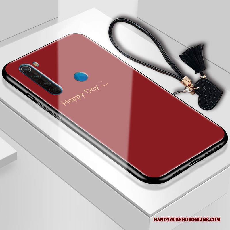 Custodia Redmi Note 8t Moda Vetro Amare, Cover Redmi Note 8t Protezione Piccola Semplici