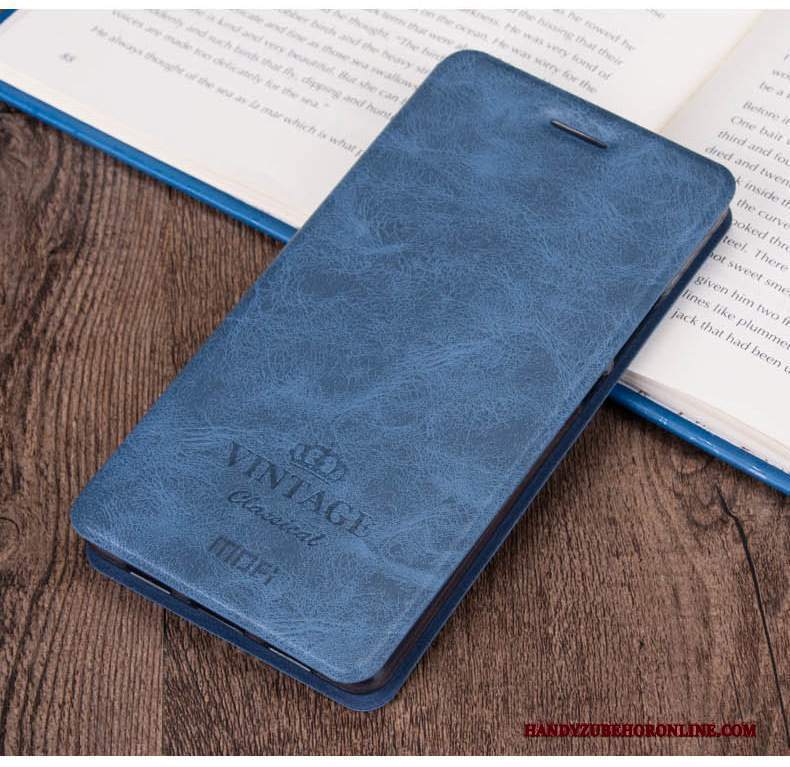 Custodia Redmi Note 8t Pelle Grigio Piccola, Cover Redmi Note 8t Folio Rosso Colore Profondo