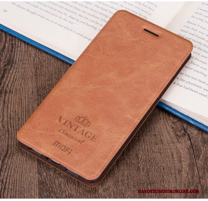 Custodia Redmi Note 8t Pelle Grigio Piccola, Cover Redmi Note 8t Folio Rosso Colore Profondo