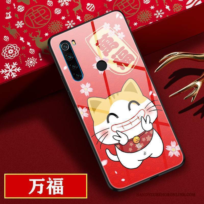 Custodia Redmi Note 8t Protezione Nuovo Ratto, Cover Redmi Note 8t Cartone Animato Amanti Rosso