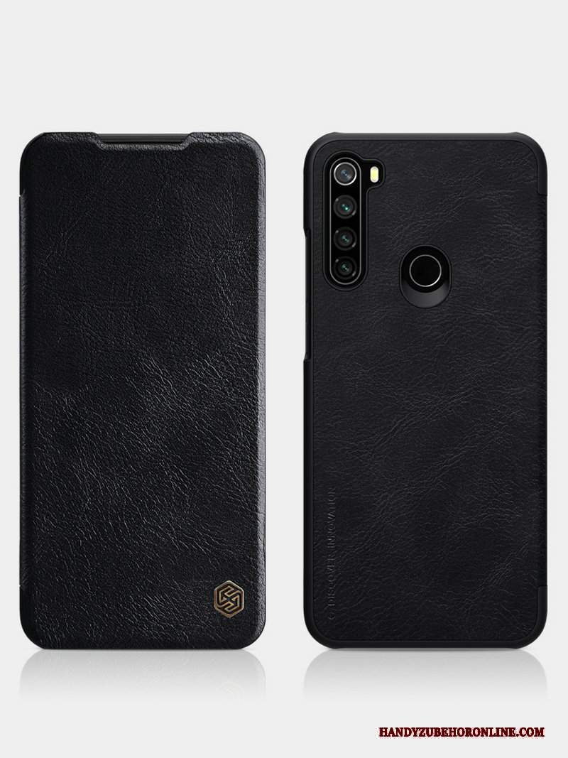 Custodia Redmi Note 8t Protezione Rosso Anti-caduta, Cover Redmi Note 8t Pelle Affari Piccola