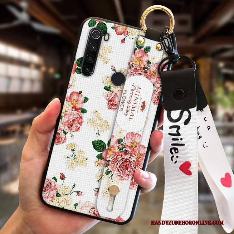 Custodia Redmi Note 8t Silicone Bianco Anti-caduta, Cover Redmi Note 8t Di Personalità Net Red