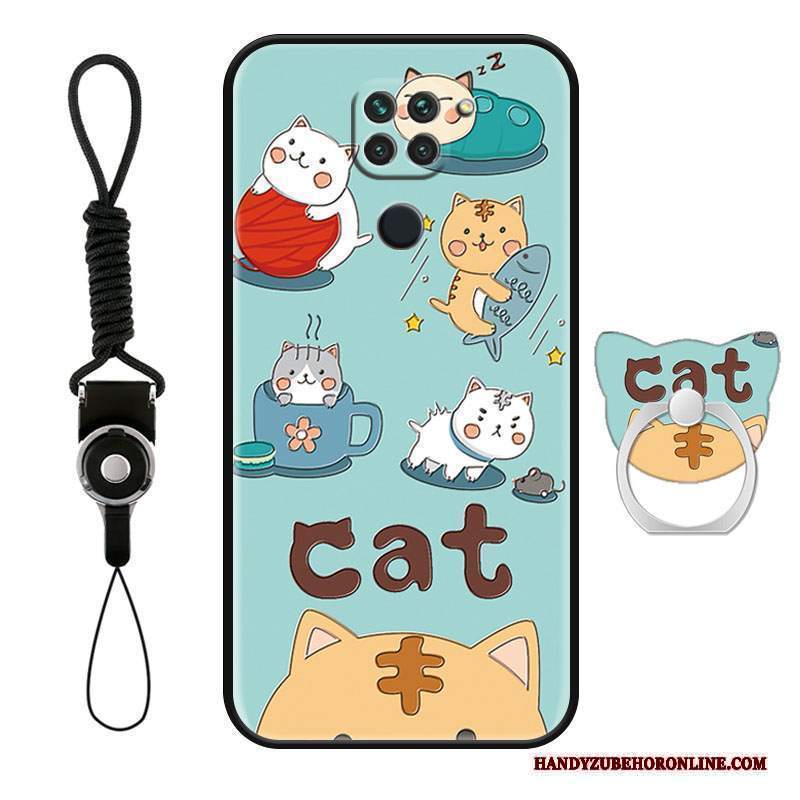 Custodia Redmi Note 9 Cartone Animato Anti-caduta Bello, Cover Redmi Note 9 Silicone Gattino Supporto