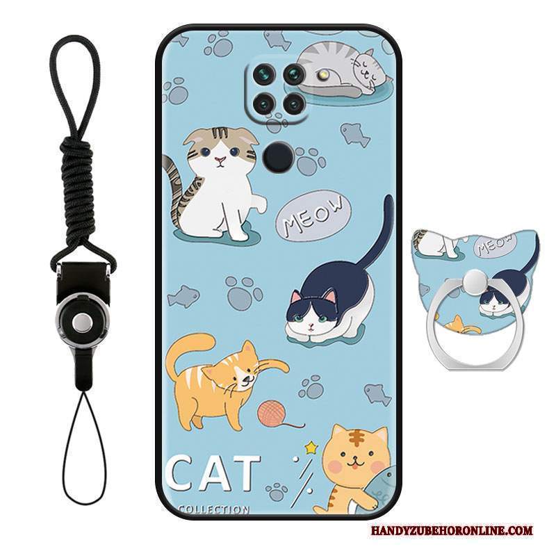 Custodia Redmi Note 9 Cartone Animato Anti-caduta Bello, Cover Redmi Note 9 Silicone Gattino Supporto