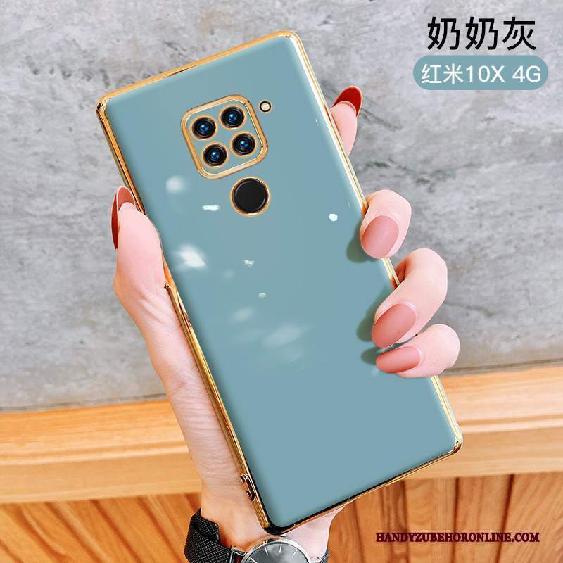 Custodia Redmi Note 9 Creativo Di Personalità High End, Cover Redmi Note 9 Protezione Net Red Rosa