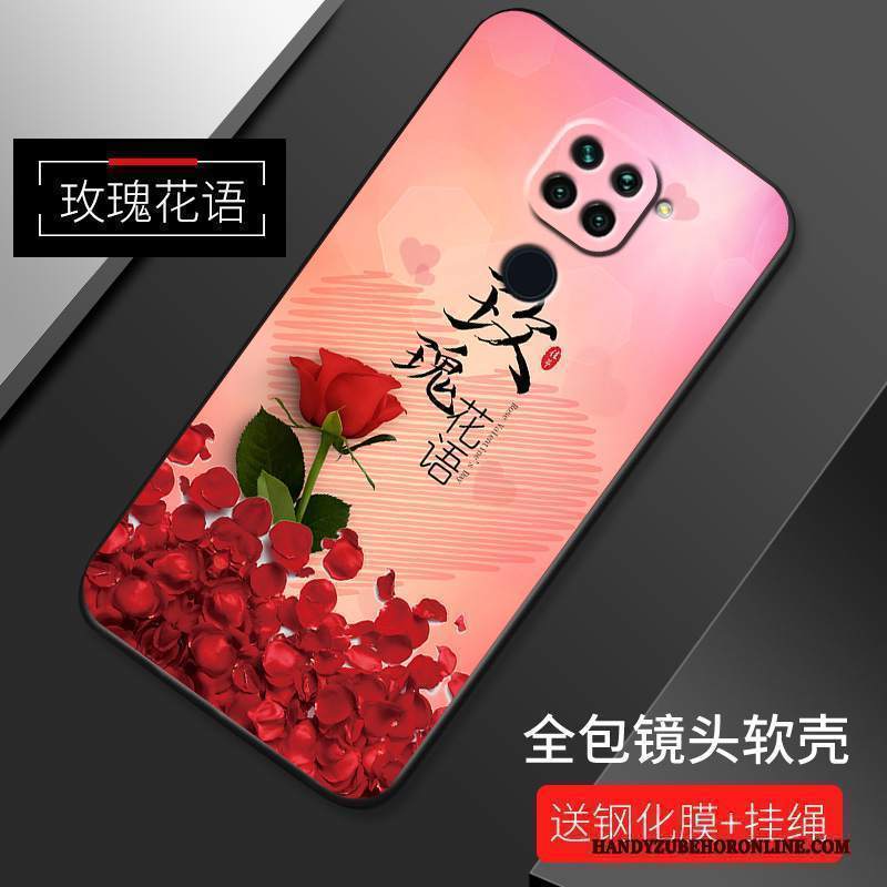 Custodia Redmi Note 9 Creativo Di Personalità Rosso, Cover Redmi Note 9 Protezione Nuovo Anti-caduta