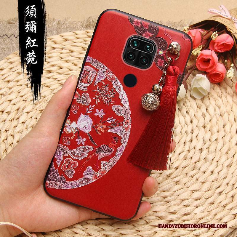 Custodia Redmi Note 9 Goffratura Piccolatelefono, Cover Redmi Note 9 Protezione Anti-caduta Morbido