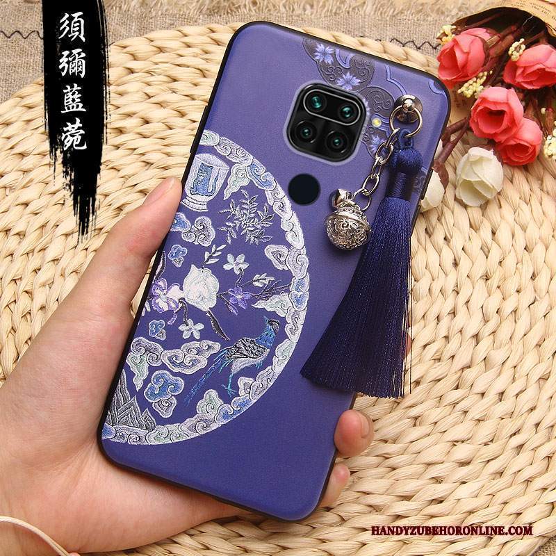 Custodia Redmi Note 9 Goffratura Piccolatelefono, Cover Redmi Note 9 Protezione Anti-caduta Morbido