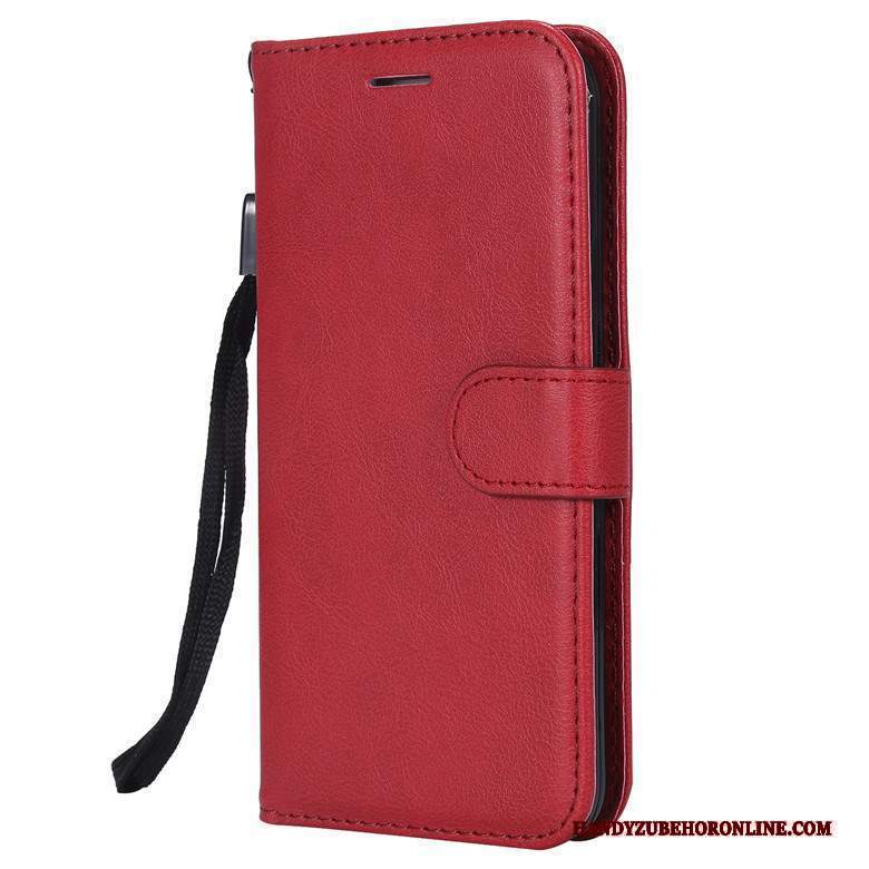 Custodia Redmi Note 9 Pelle Tutto Incluso Anti-caduta, Cover Redmi Note 9 Protezione Piccola Rosso