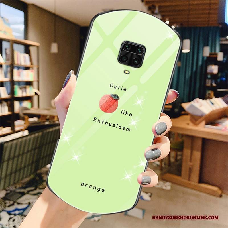 Custodia Redmi Note 9 Pro Cartone Animato Rosso Piccola, Cover Redmi Note 9 Pro Creativo Verdetelefono