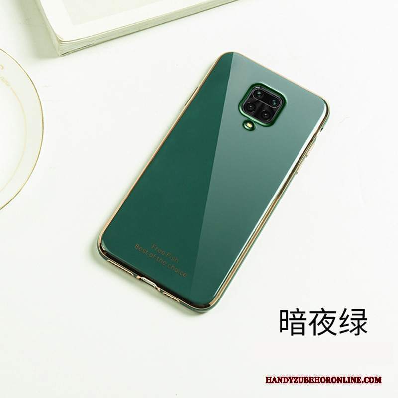 Custodia Redmi Note 9 Pro Creativo Telefono Rosso, Cover Redmi Note 9 Pro Silicone Verde Net Red