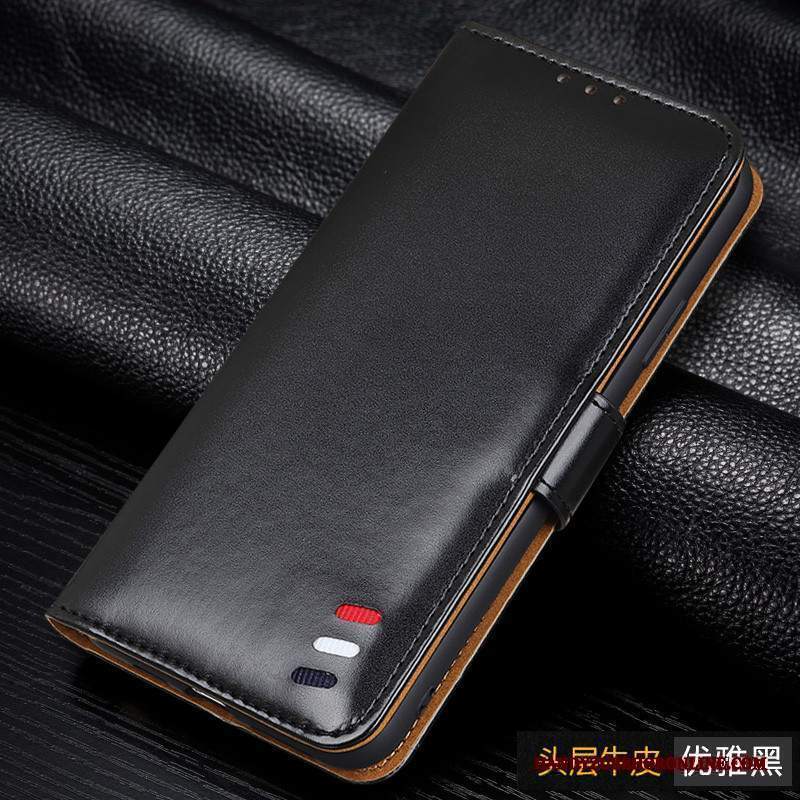 Custodia Redmi Note 9 Pro Pelle Telefono Magnete Vicino, Cover Redmi Note 9 Pro Folio Piccola Rosso