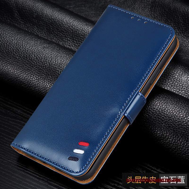 Custodia Redmi Note 9 Pro Pelle Telefono Magnete Vicino, Cover Redmi Note 9 Pro Folio Piccola Rosso