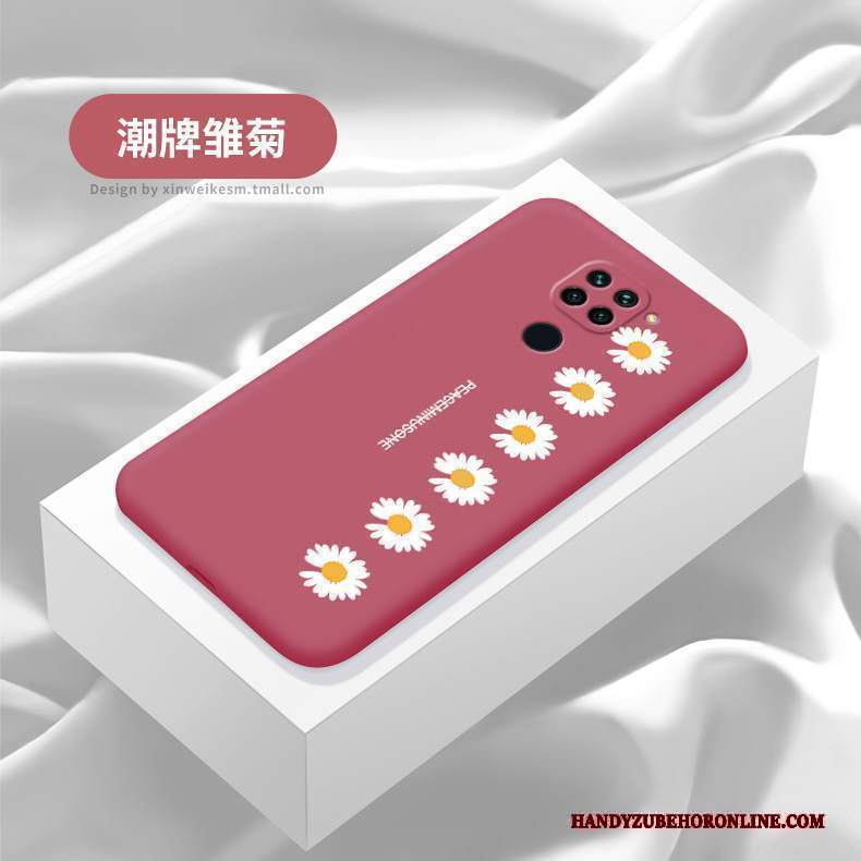 Custodia Redmi Note 9 Protezione Pellicola Protettiva Caramella, Cover Redmi Note 9 Cartone Animato Drago Rosso