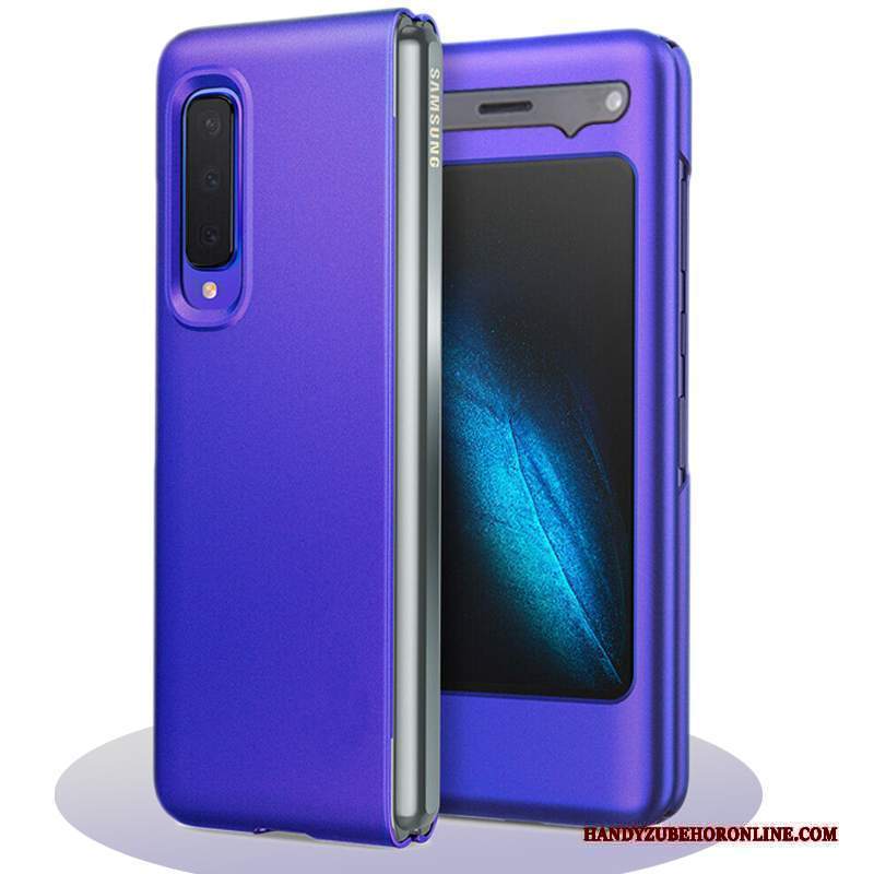 Custodia Samsung Fold Telefono Sottile, Cover Samsung Fold Porpora Macchiati