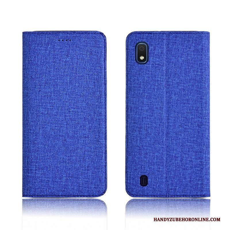 Custodia Samsung Galaxy A10 Pelle Anti-caduta Morbido, Cover Samsung Galaxy A10 Protezione Tutto Incluso Cotone E Lino