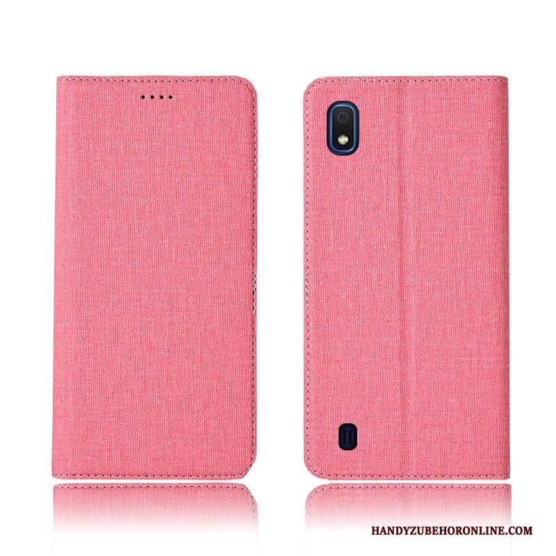 Custodia Samsung Galaxy A10 Pelle Anti-caduta Morbido, Cover Samsung Galaxy A10 Protezione Tutto Incluso Cotone E Lino