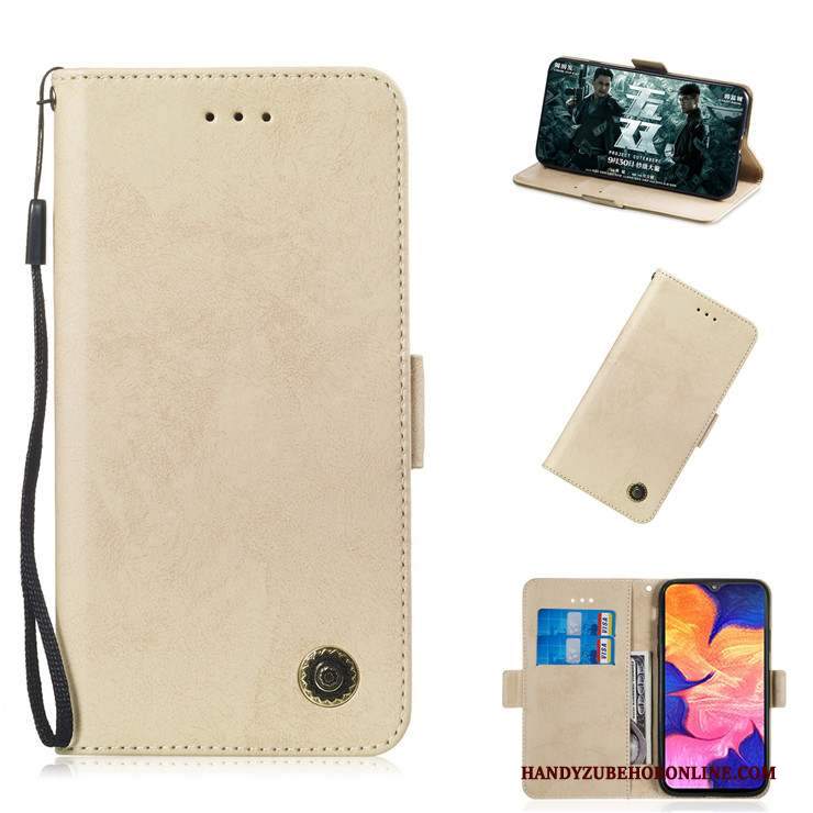 Custodia Samsung Galaxy A10 Pelle Blu Morbido, Cover Samsung Galaxy A10 Folio Telefono Tutto Incluso