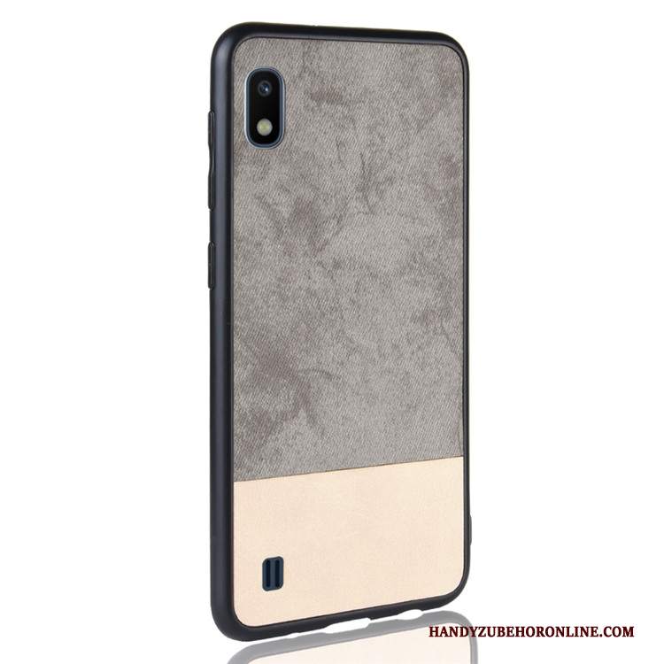 Custodia Samsung Galaxy A10 Pelle Tutto Incluso Denim, Cover Samsung Galaxy A10 Protezione Telefono Tendenza