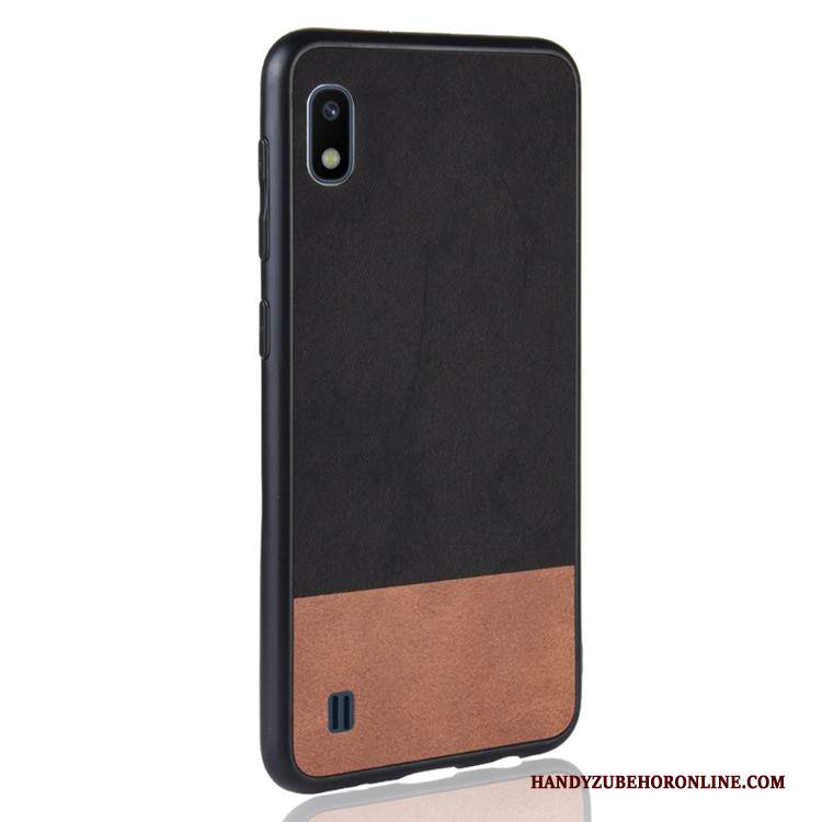 Custodia Samsung Galaxy A10 Pelle Tutto Incluso Denim, Cover Samsung Galaxy A10 Protezione Telefono Tendenza