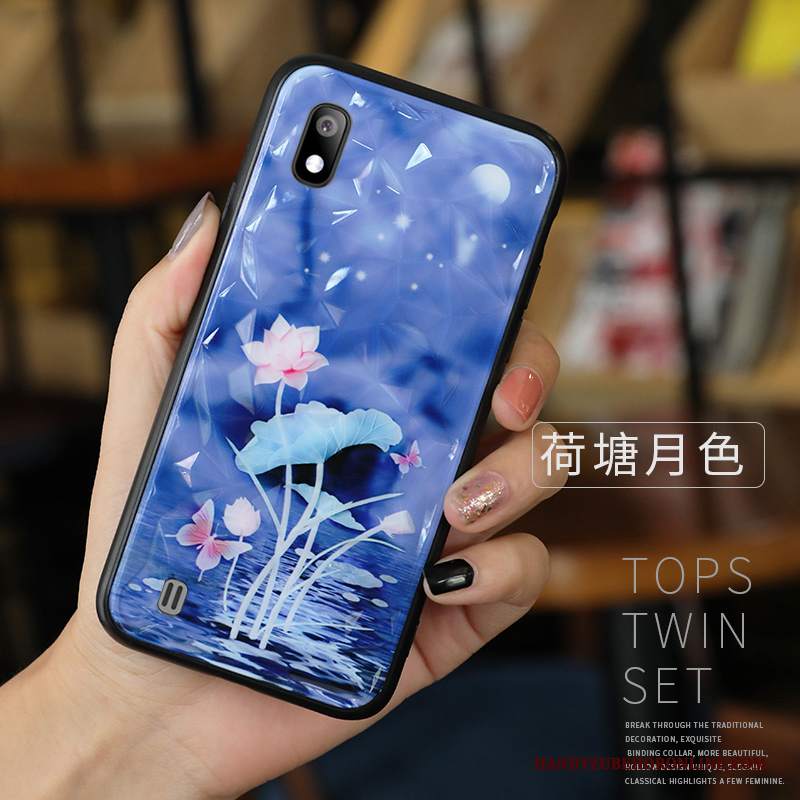 Custodia Samsung Galaxy A10 Silicone Amanti Marchio Di Tendenza, Cover Samsung Galaxy A10 Creativo Net Redtelefono