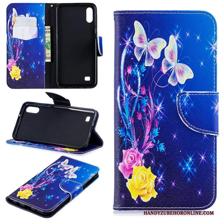 Custodia Samsung Galaxy A10 Silicone Blu Tutto Incluso, Cover Samsung Galaxy A10 Pelle Morbidotelefono