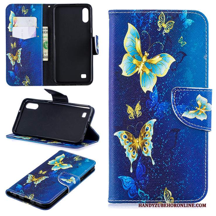 Custodia Samsung Galaxy A10 Silicone Blu Tutto Incluso, Cover Samsung Galaxy A10 Pelle Morbidotelefono